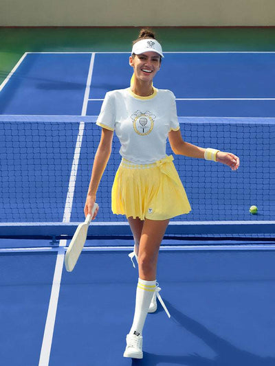 ZOFIA Bow Tee T-shirt - Lemon Yellow