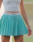 CELY 2-in-1 Pleated Tennis Skirt - Mint Green