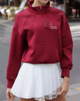 Poise™ Half-Zip Top Performance Sweatshirt-Red