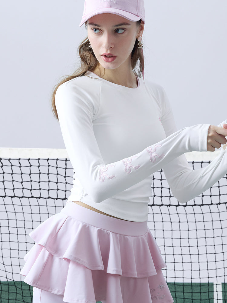BRINLEY Embroidered Long-sleeve T-shirt