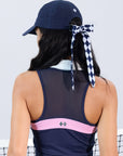 Navy Blue Soft Bow Tennis Cap