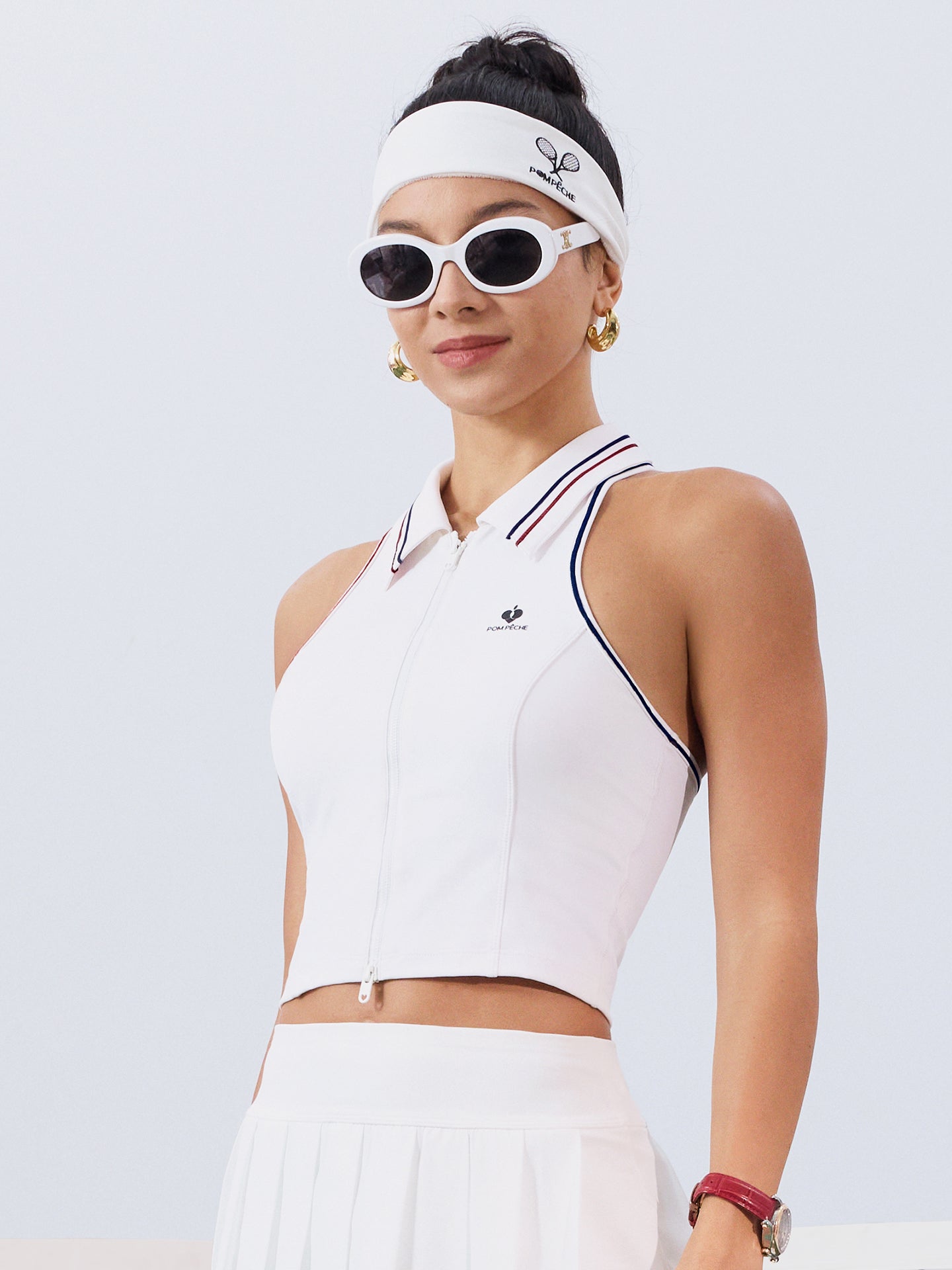 Limited Edition HARPER Zip Front Sleeveless Top