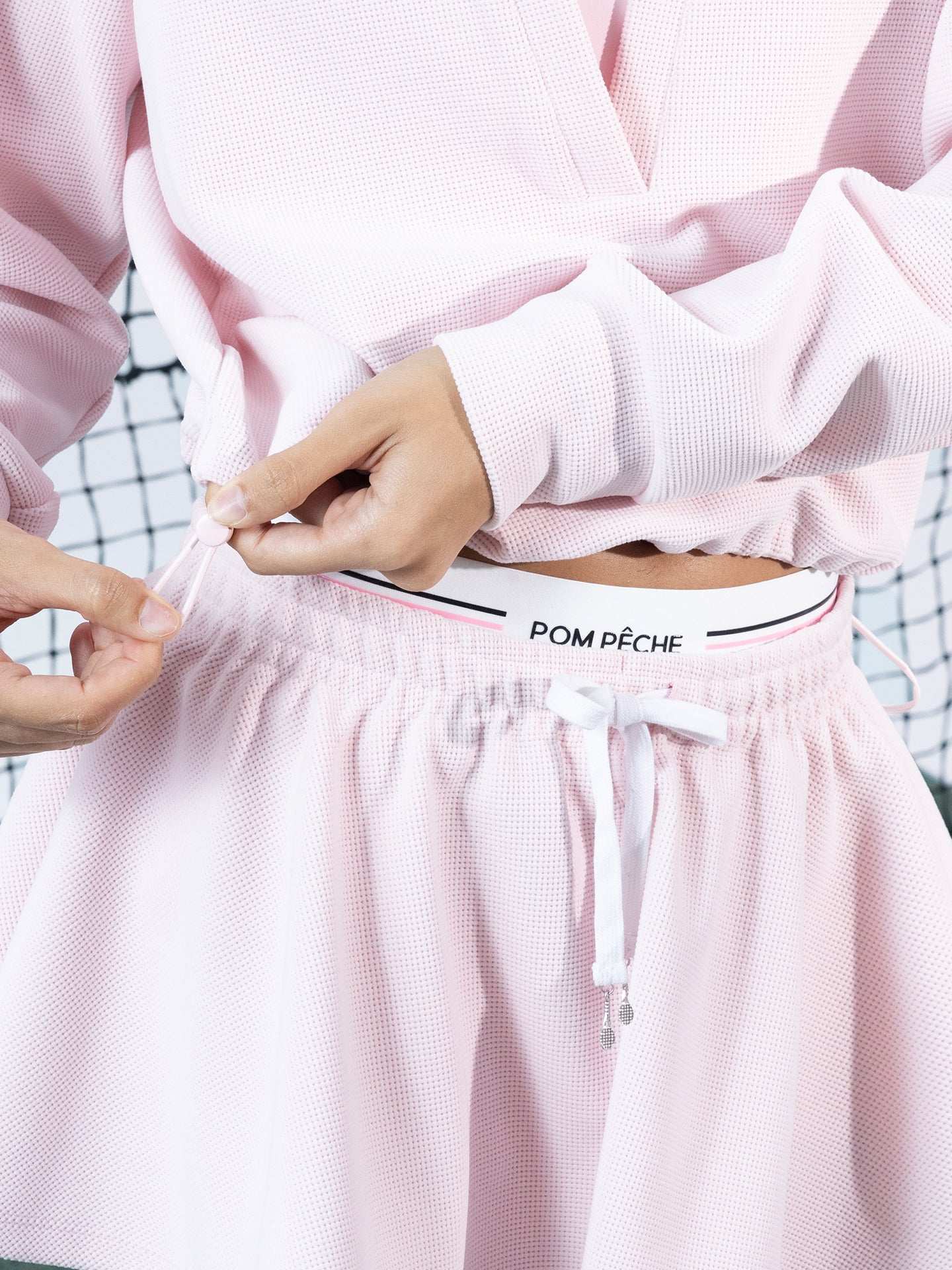 ELIZA Chic Tennis Sweatshirt - Cherry Blossom Pink