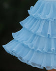 Ruffle Cake Skirt - Blue