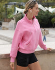 Poise™ Half-Zip Top Performance Sweatshirt-Pink