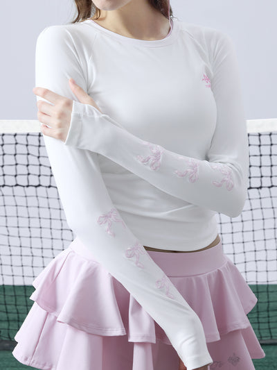 BRINLEY Embroidered Long-sleeve T-shirt
