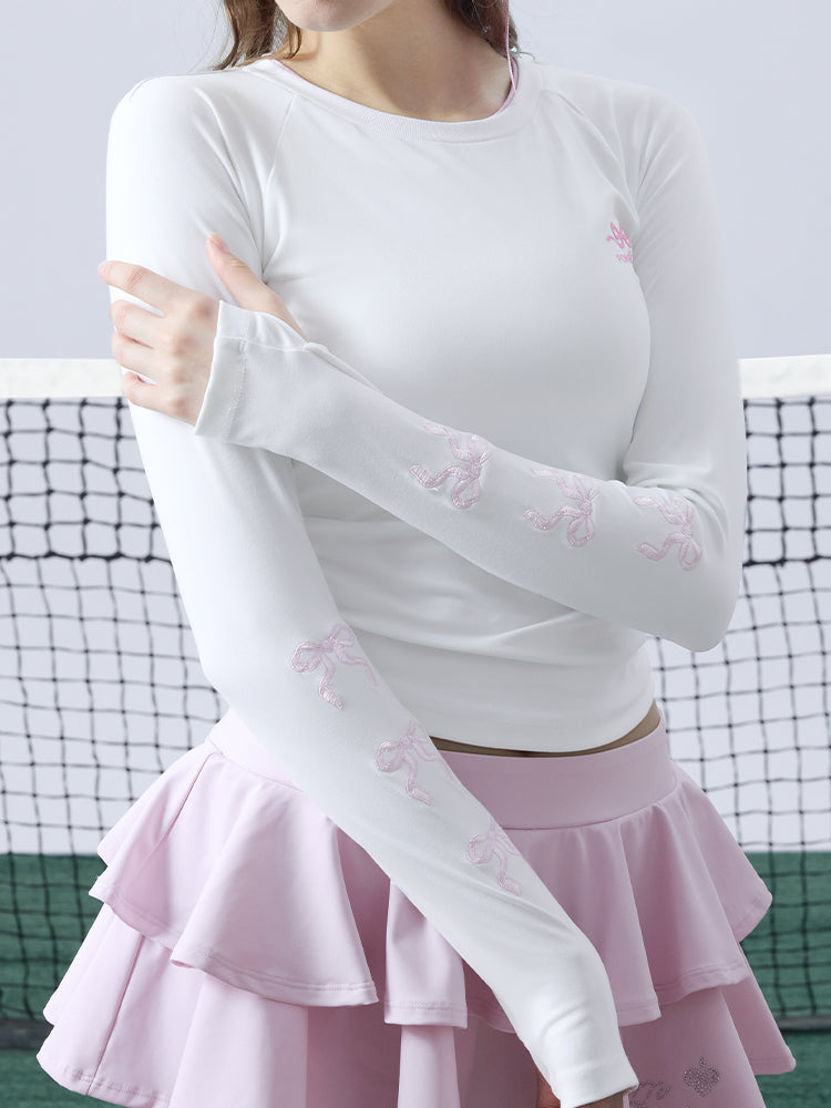 BRINLEY Embroidered Long-sleeve T-shirt