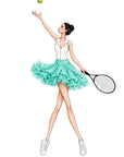 Spin™ Petal Tiered Tennis Skirt – Mint Green