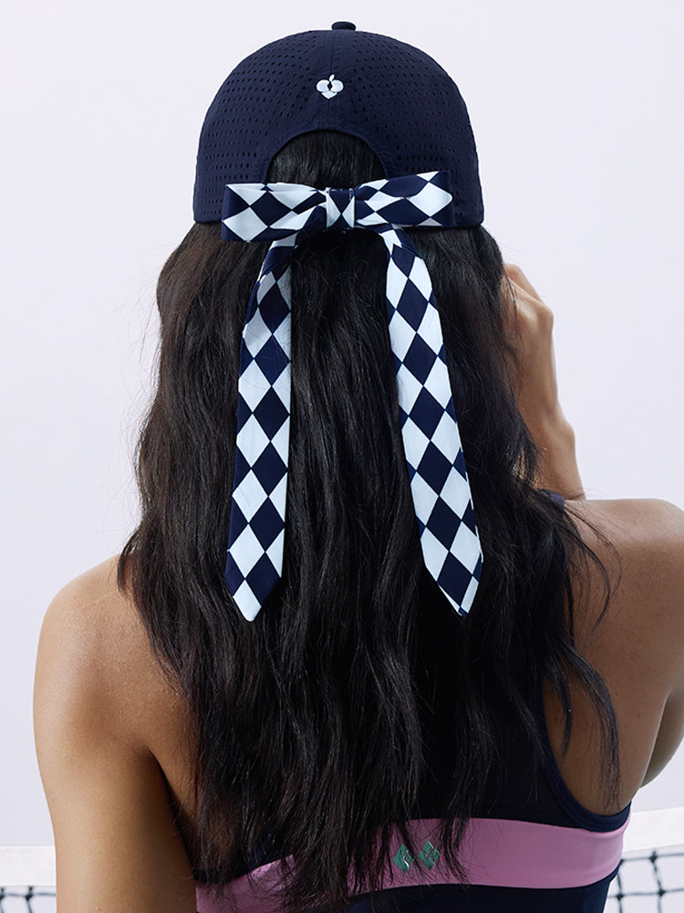 Navy Blue Soft Bow Tennis Cap