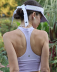 Checkered Cooling Tennis Visor - Purple