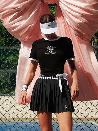 CARLOTA Bow Tee T-shirt - Chanson Black