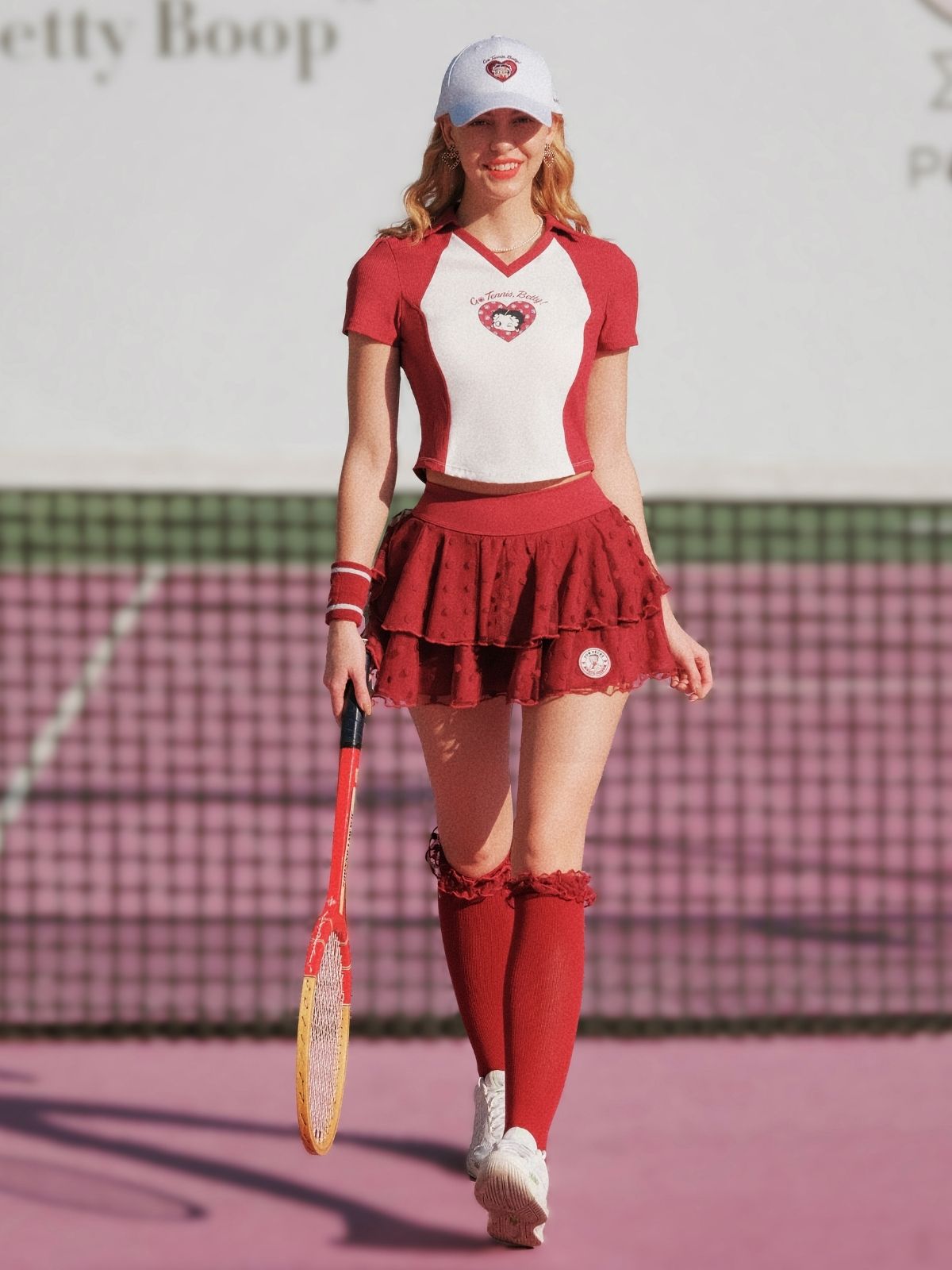 Betty Boop Cake Skirt - Paris Red