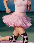 Betty Boop Spin™ Rose Ruffle Sports Skirt - Macarons Pink