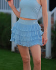 Ruffle Cake Skirt - Blue