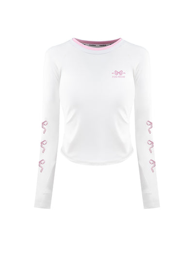 BRINLEY Embroidered Long-sleeve T-shirt