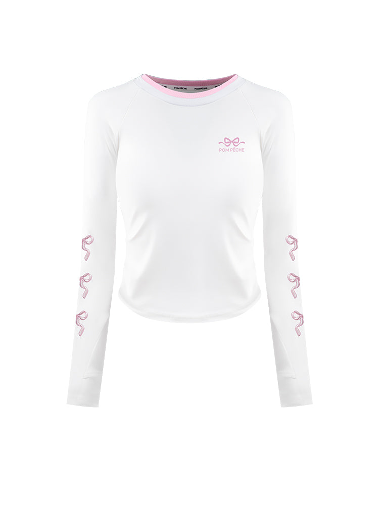BRINLEY Embroidered Long-sleeve T-shirt