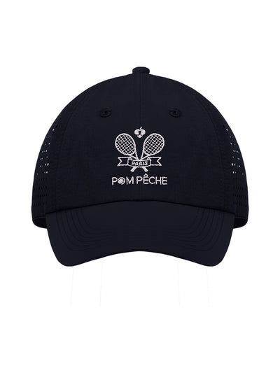 Navy Blue Soft Bow Tennis Cap