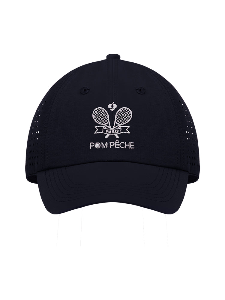 Navy Blue Soft Bow Tennis Cap