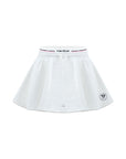 Flowy A-Line Tennis Skirt - White