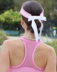 Checkered Cooling Tennis Visor - Pink