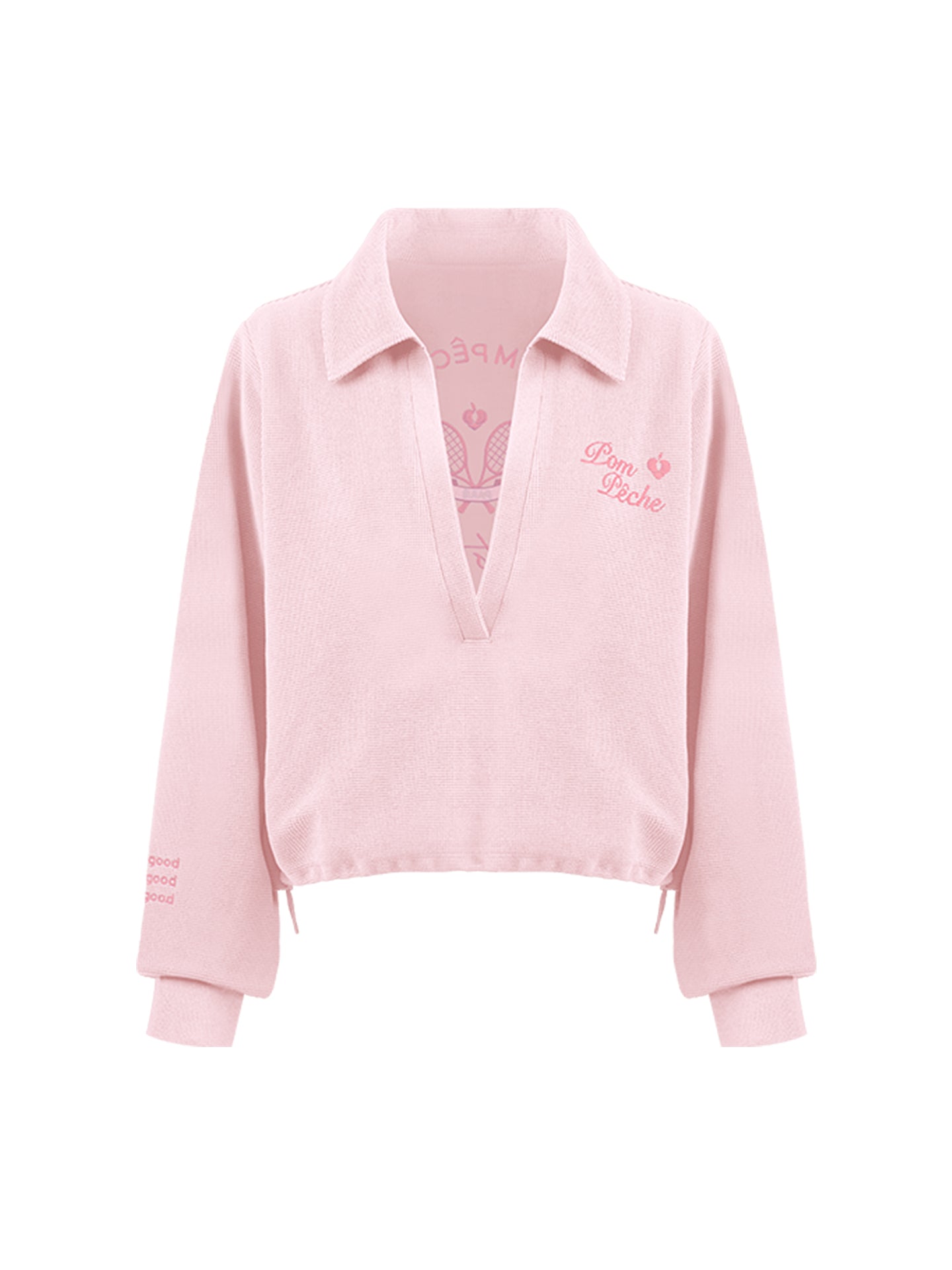 Chic Tennis Sweatshirt - Light Pink
