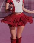 Betty Boop Cake Skirt - Paris Red