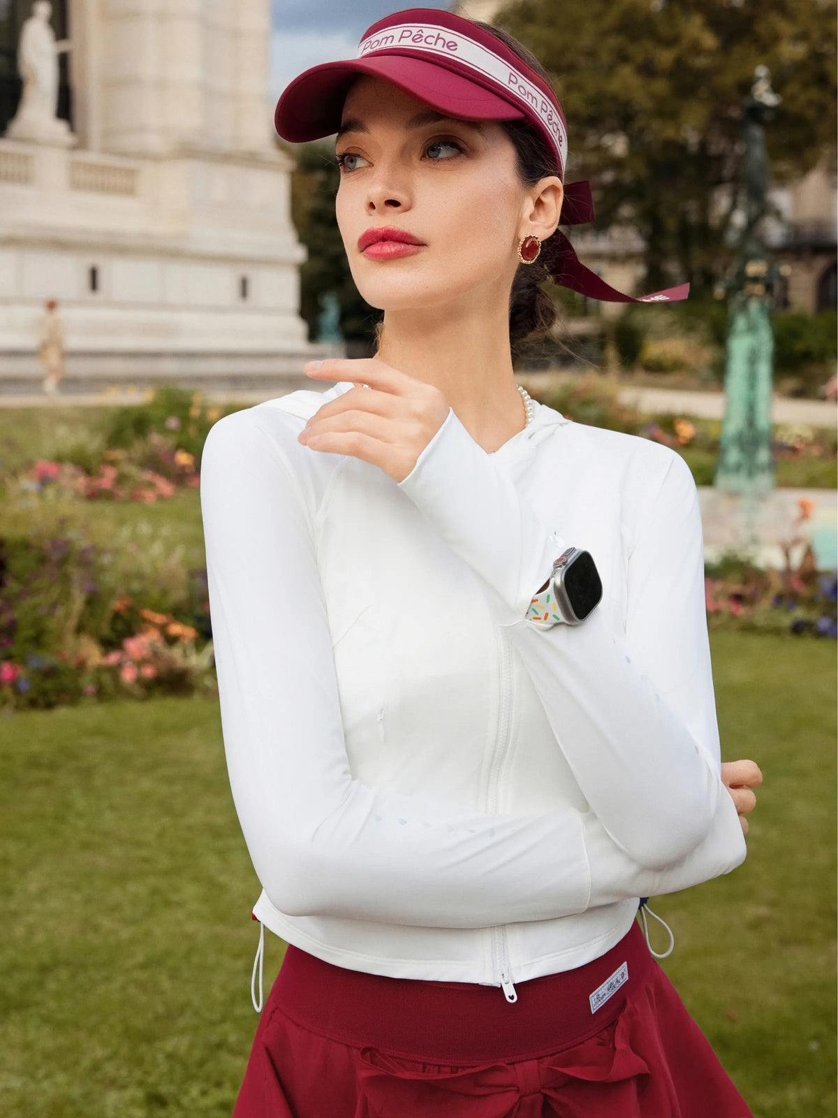 PowerFlow  UV protect Long Sleeve TOP - White