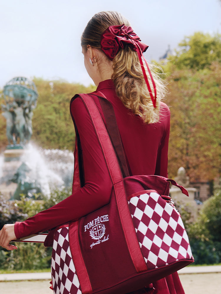 AURORA BOW SCRUNCHIE - ANKARA RED