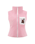 DEBORAH Fleece Vest - Cherry Blossom Pink