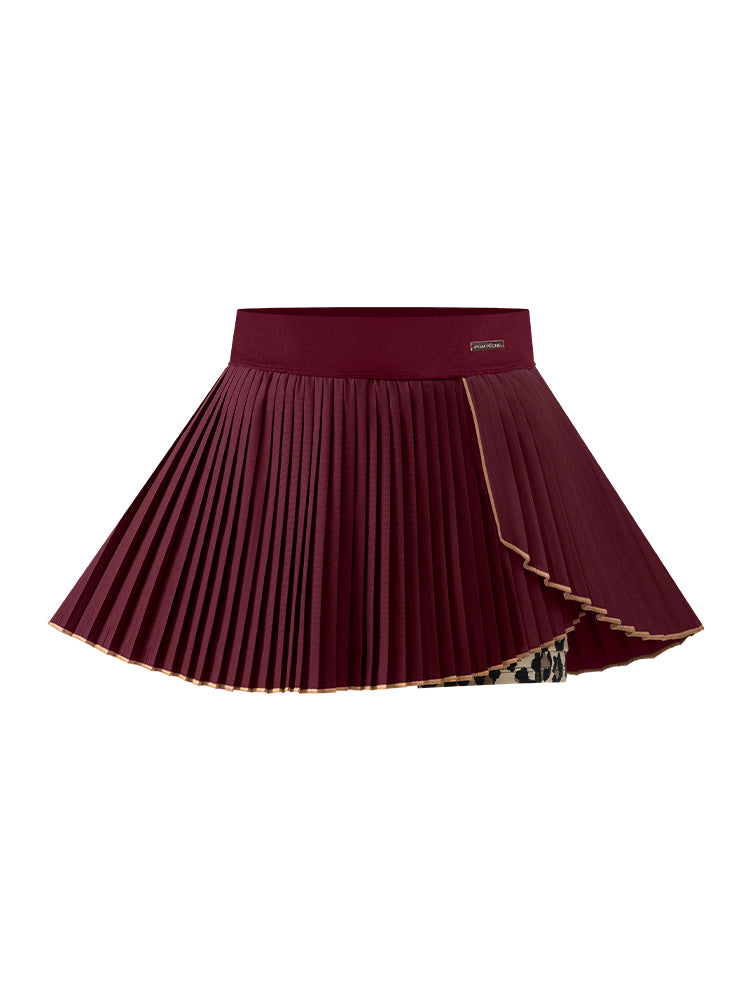 WILMA Leopard-print Asymmetrical Skirt