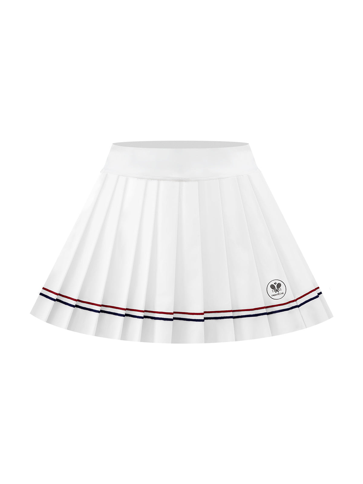 High Rise Tennis Skirt with pockets White - Limited Edition