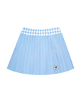 Classic Pleated Tennis Skirt - Blue Argyle Waist