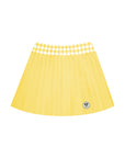 Classic Pleated Tennis Skirt Yellow - Argyle Waist