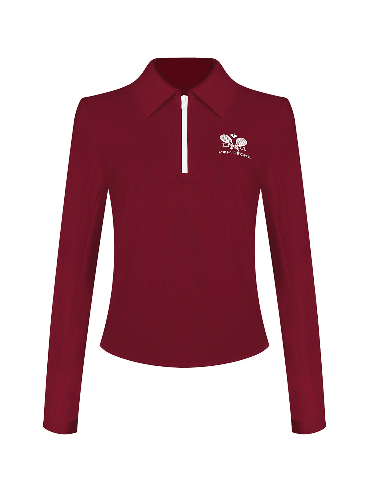 Half-Zip Tennis Collar Top
