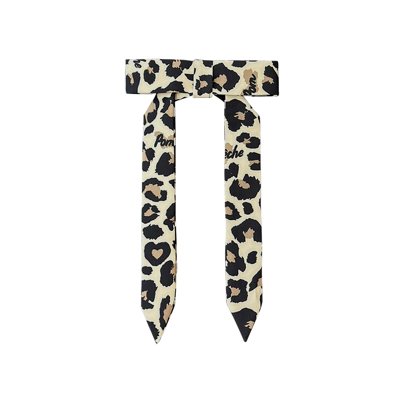 Leopard Print Soft Bow Tennis Cap