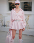 Chic Tennis Sweatshirt - Light Pink