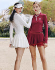 Half-Zip Tennis Collar Top