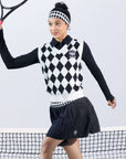 GRETCHED Wool Sweater Vest - Checkerboard