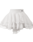Spin™ Petal Tiered Tennis Skirt - White