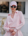Chic Tennis Sweatshirt - Light Pink