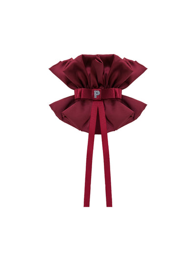 AURORA BOW SCRUNCHIE - ANKARA RED