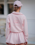 Chic Tennis Sweatshirt - Light Pink