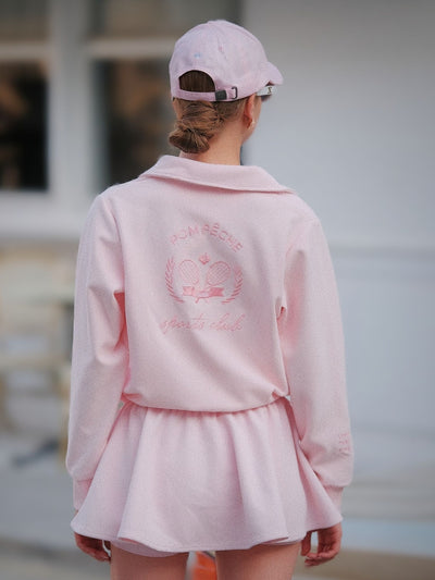 Chic Tennis Sweatshirt - Light Pink