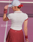 Poise™ Summer Polo Shirt with heart-shaped perforations on the back