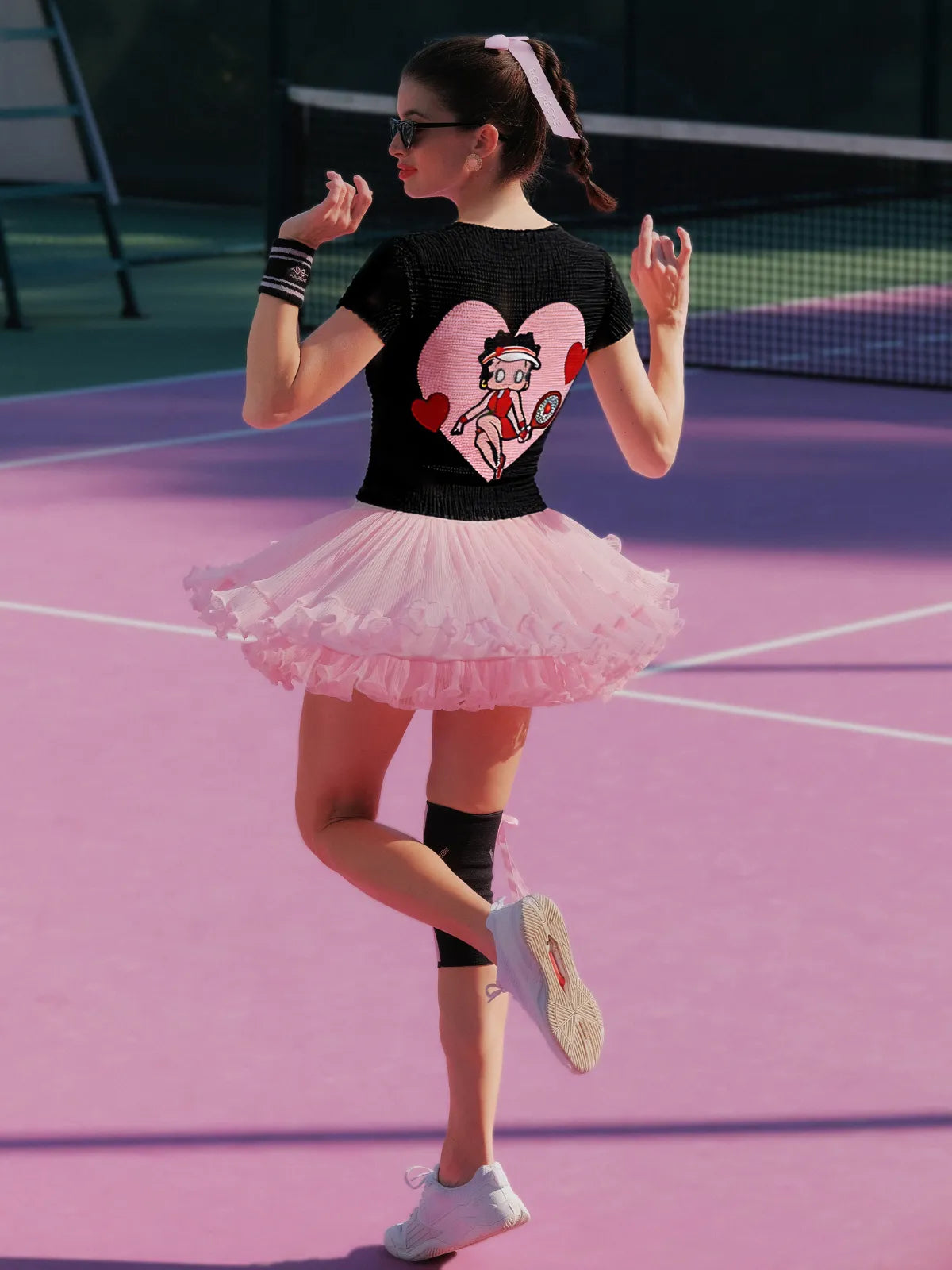 Betty Boop Spin™ Rose Ruffle Skirt - Macarons Pink