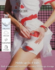 Betty Boop Bow Pleated Tennis Skirt - white