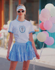 Bow Tee T-shirt - Sky Blue