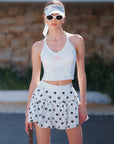 Bubble A-Line Tennis Skirt - White