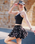 Bubble A-Line Tennis Skirt - Black