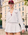 Chic Tennis Sweatshirt - White
